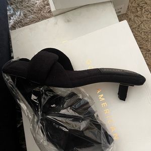 Good American Terry Cloth Sandal w/kitten heel